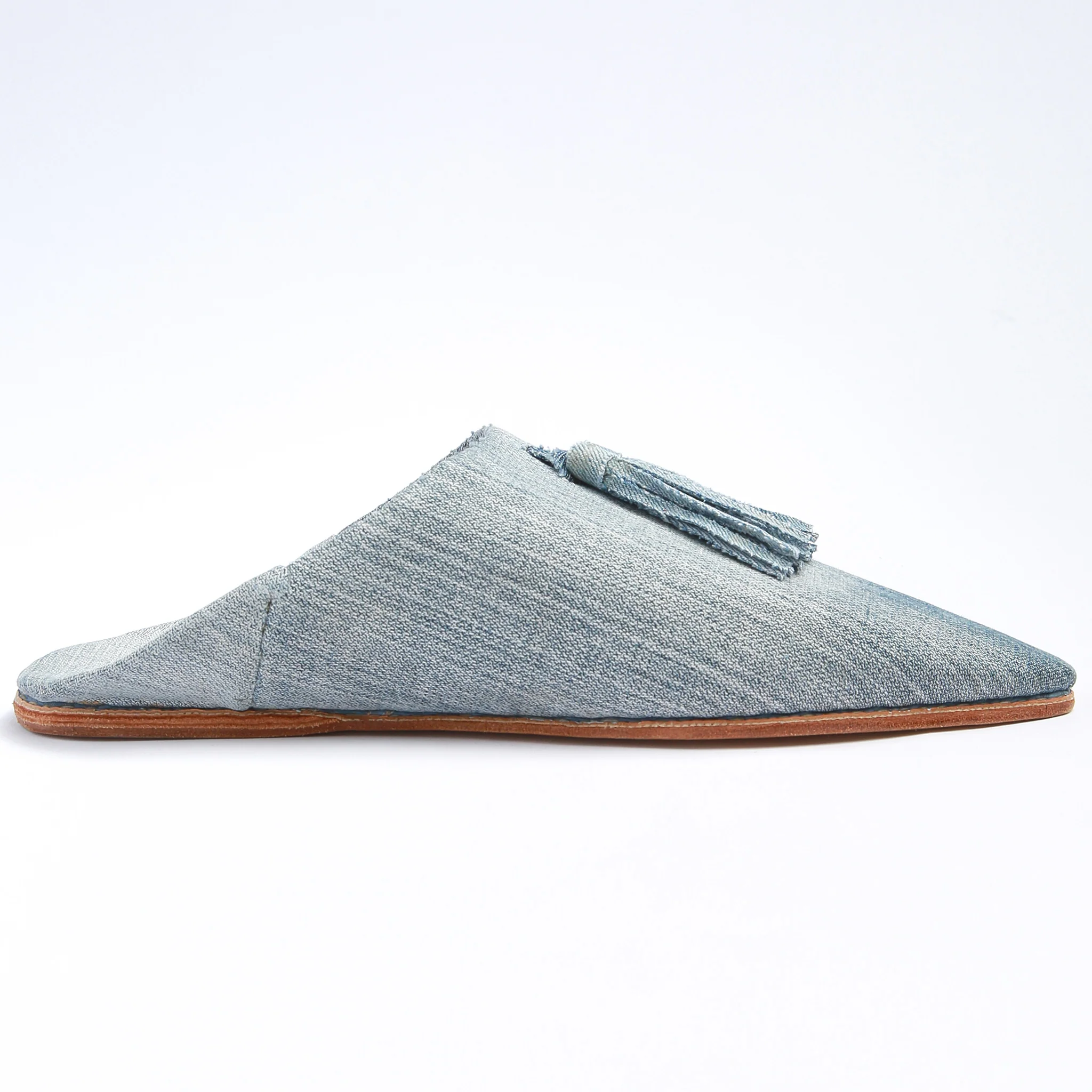 Babouche "Casa Denim" con nappine - Image 4