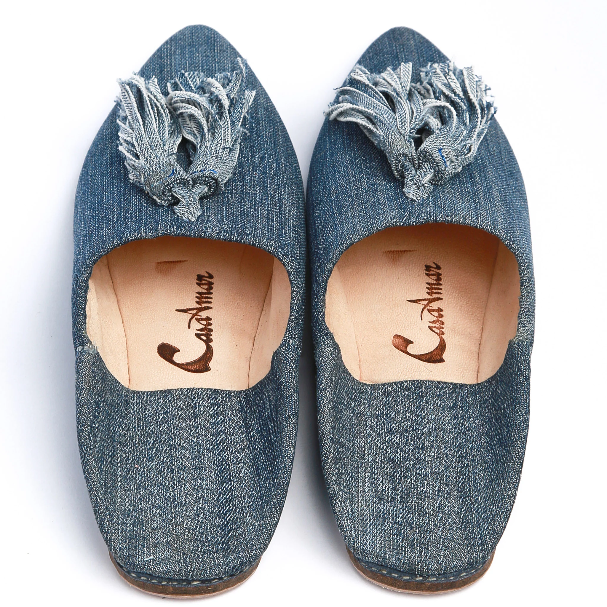 Babouche "Casa Denim" con nappine - Image 7