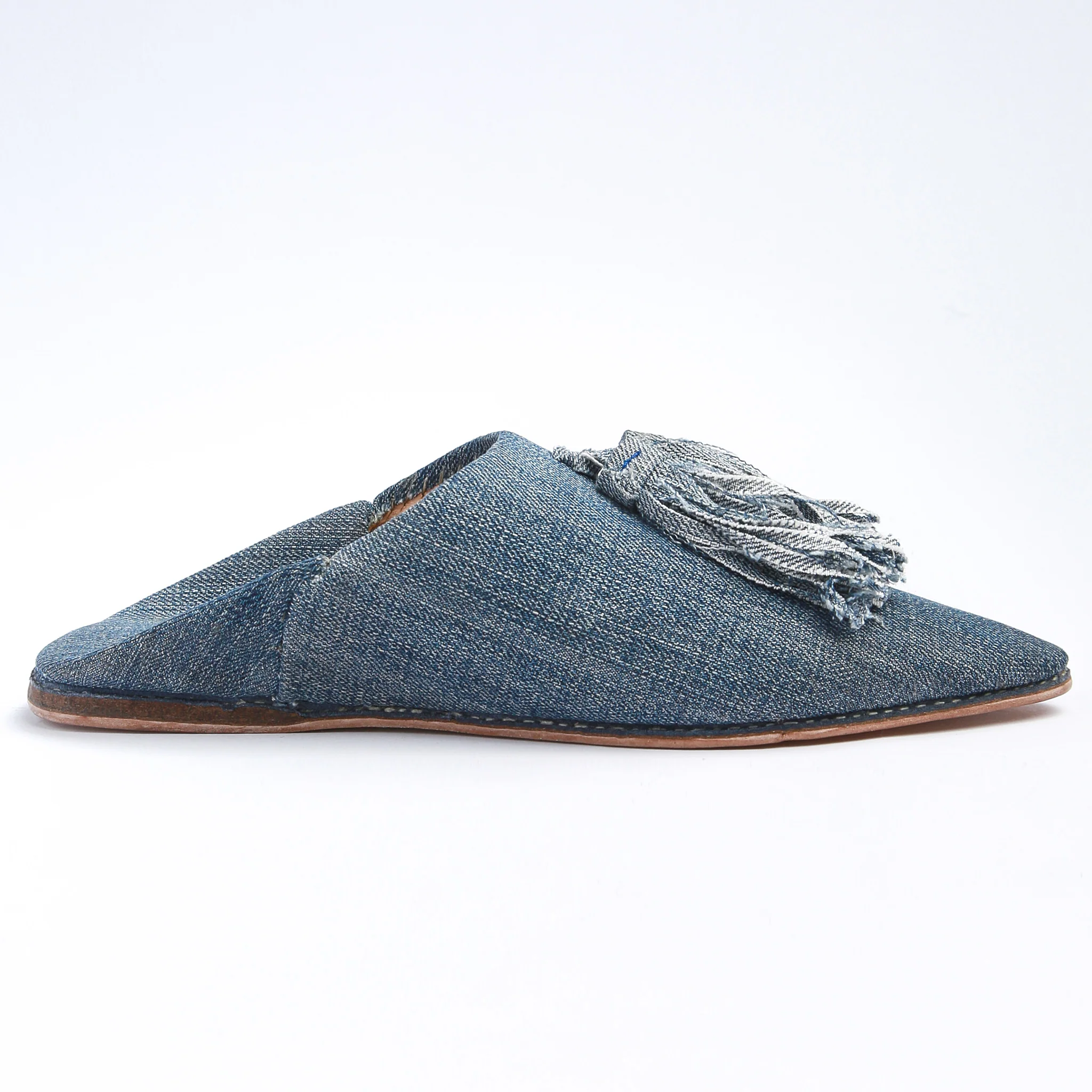 Babouche "Casa Denim" con nappine - Image 8